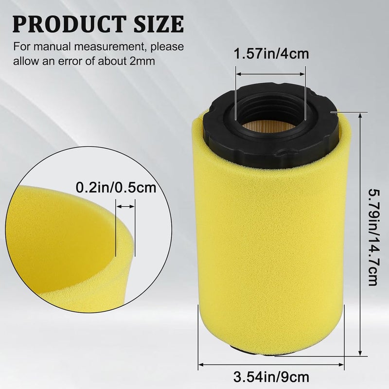 Lonsda 793569 793685 Air Filter for B&S 793569 4241 5415 Craftsman YT3000 LT2000 Husqvarna 793569 John Deere GY21055 MIU11511 E110 LA125 LA115 Rotary 12673 17.5hp-21hp Engine Lawn Mower Tractor - Image 3